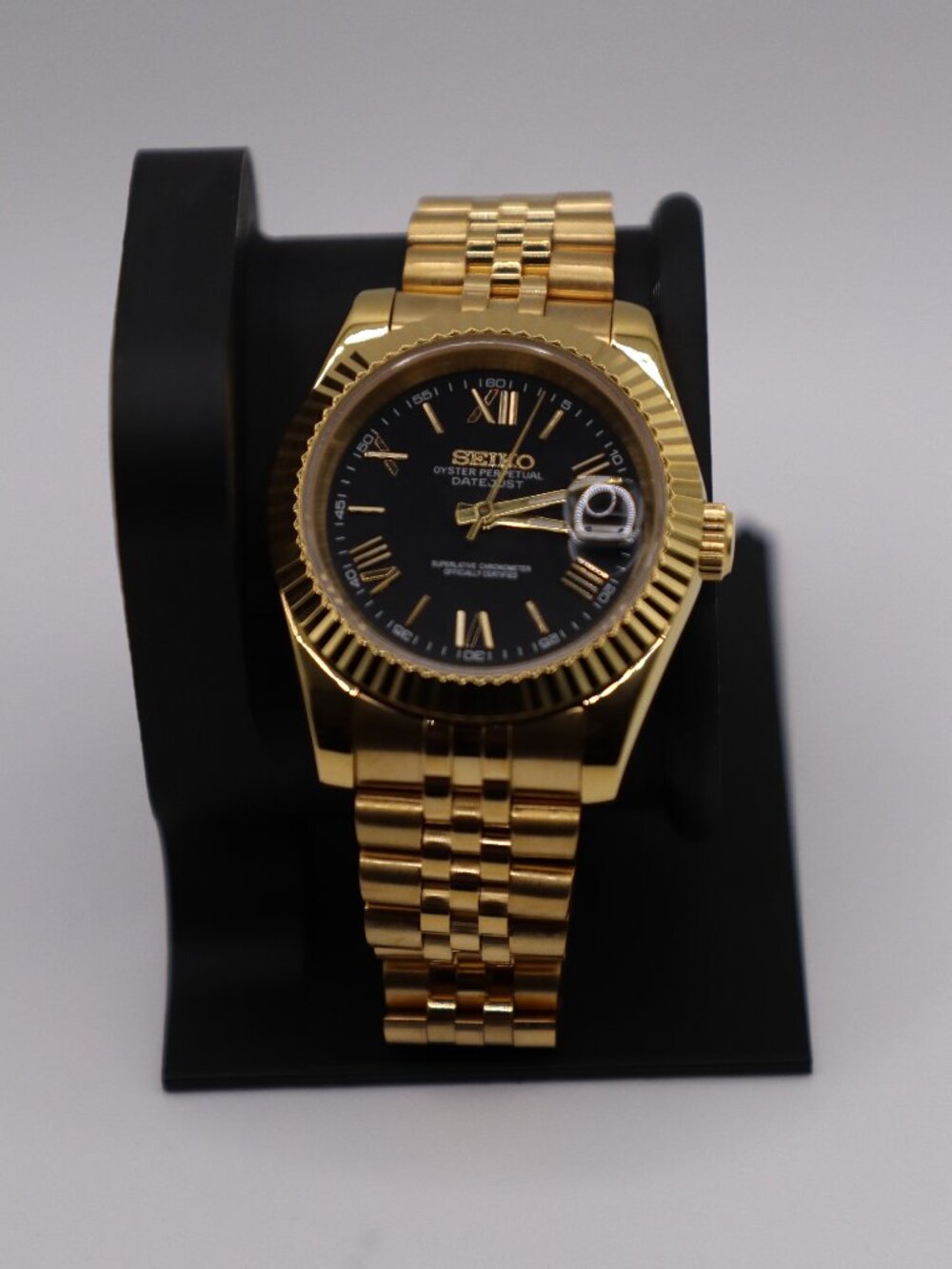 Seiko Mod Luxury Gold Watch | NH35 Automatic | Sapphire Crystal | 39mm